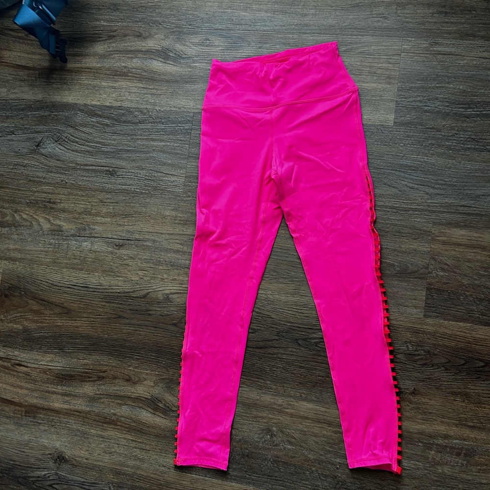 Vibrant Pink High-Waist Leggings
